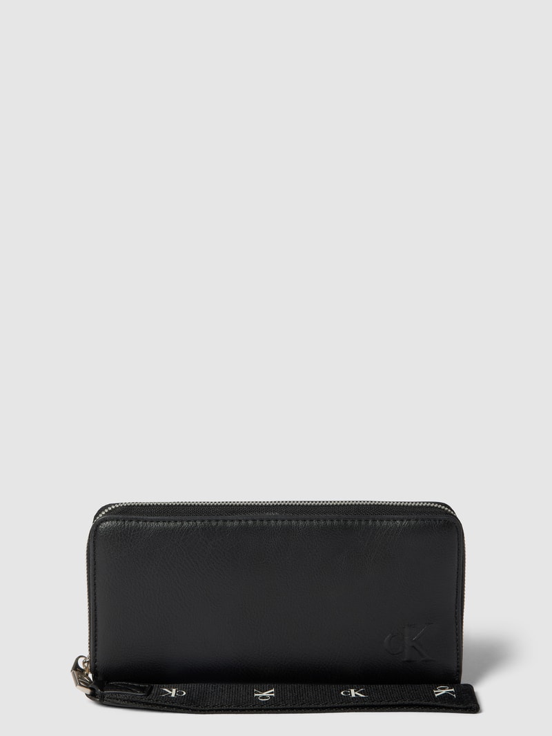Portemonnaie in Leder-Optik in schwarz