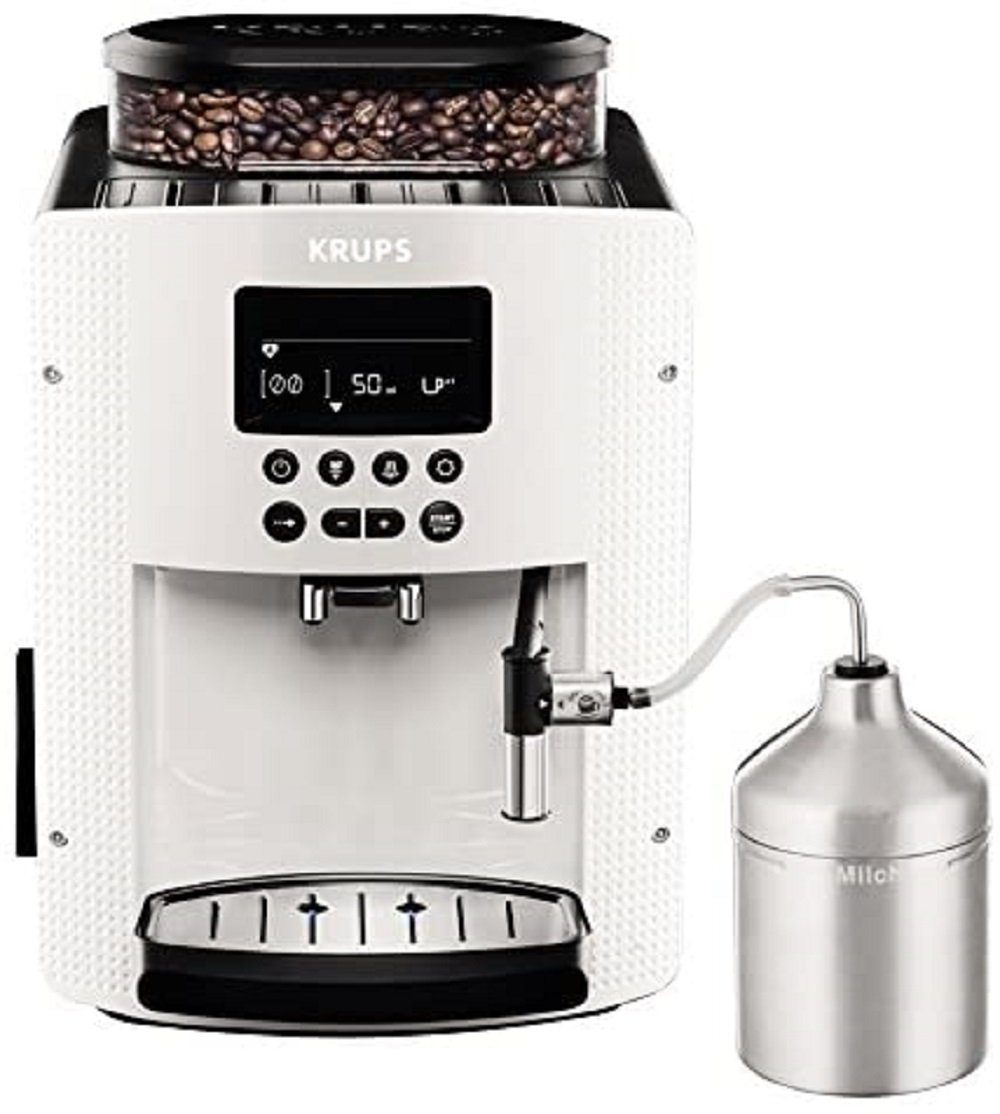 Krups Kaffeevollautomat EA8161 Espresso Kaf­fee­voll­au­to­mat INKLUSIVE XS6000 Pisa weiß