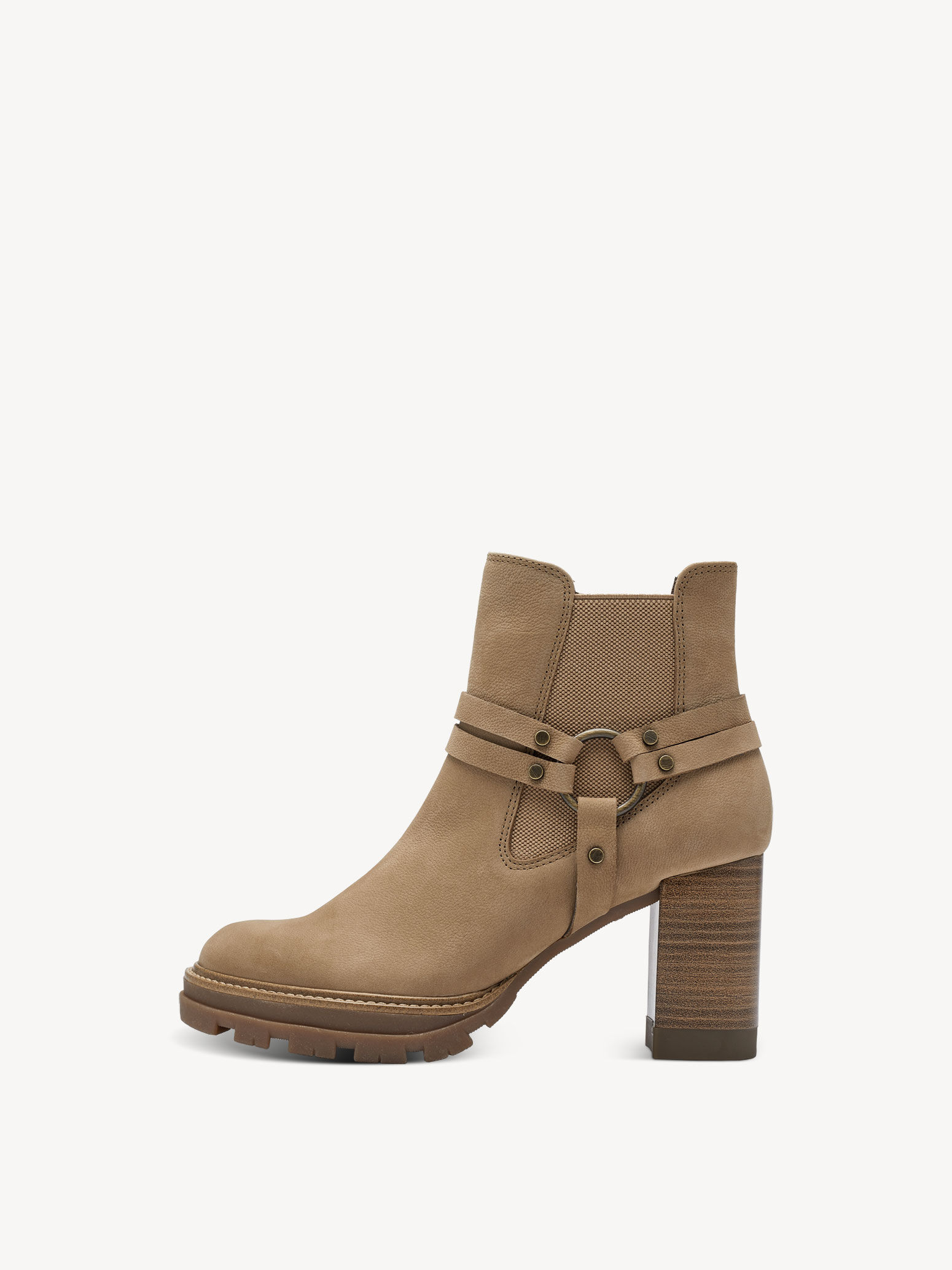 Bottine Chelsea en cuir - marron