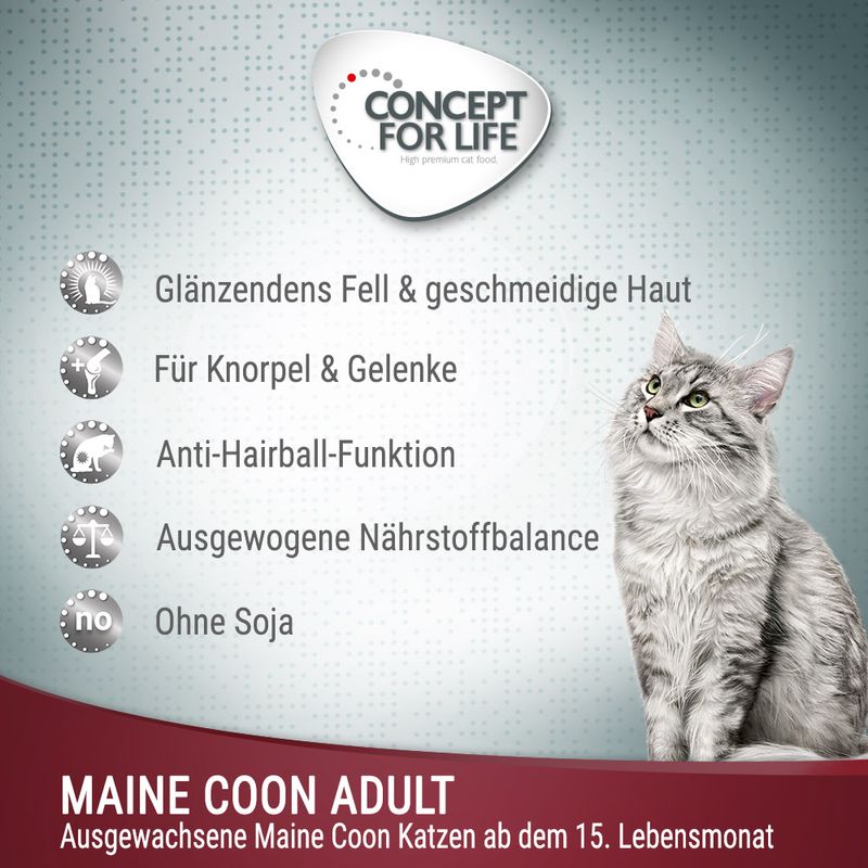 Concept for Life Maine Coon Adult - Verbesserte Rezeptur | bitiba