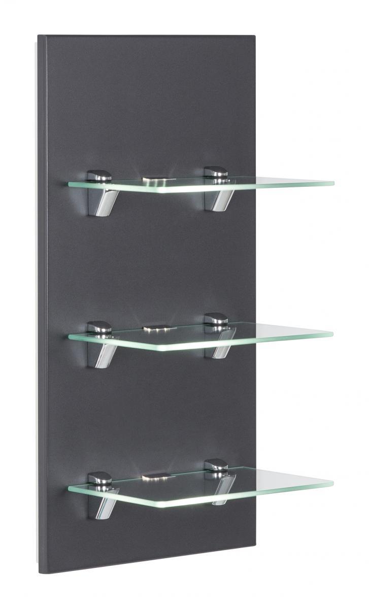 Posseik LED-Panel VIVA mit 3 Glasablagen anthrazit EEK: F