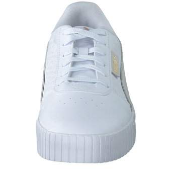 PUMA Carina 2. Logobsession Sneaker in weiß