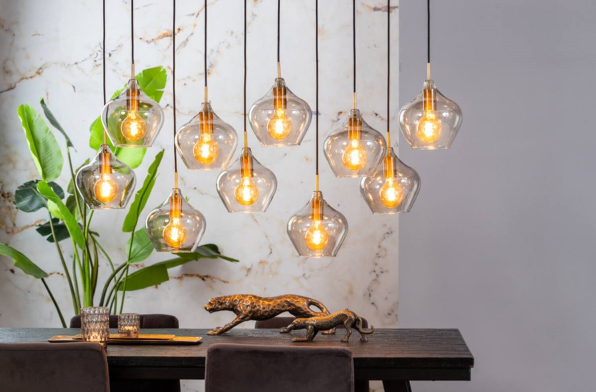 Trendhopper 10-flg Hängeleuchte Rolf Antik Bronze