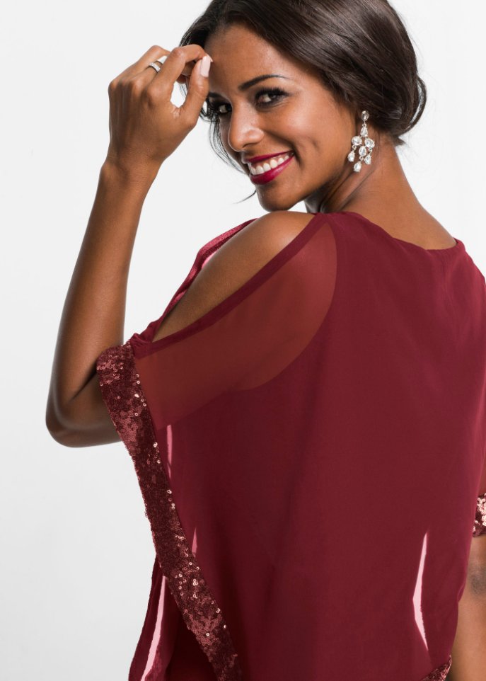Maxikleid mit Pailletten