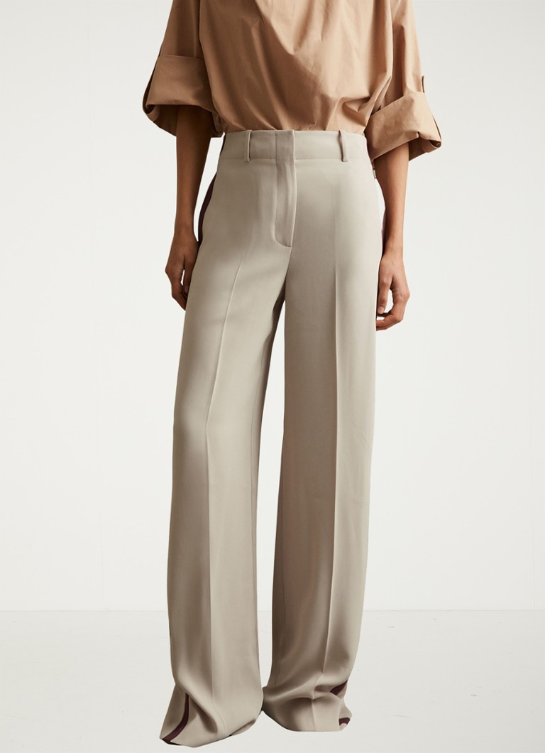 Pantaloni Reiss Isla cu talie înaltă și croi larg