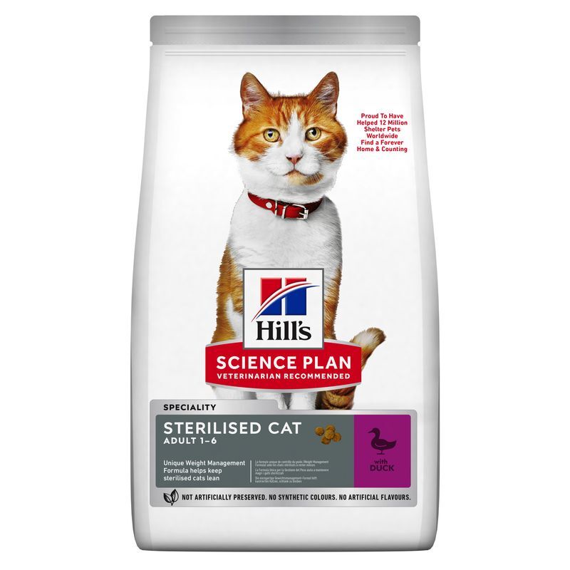 Hill's Trockenfutter Hill's Science Plan Sterilised Adult Ente 3 kg