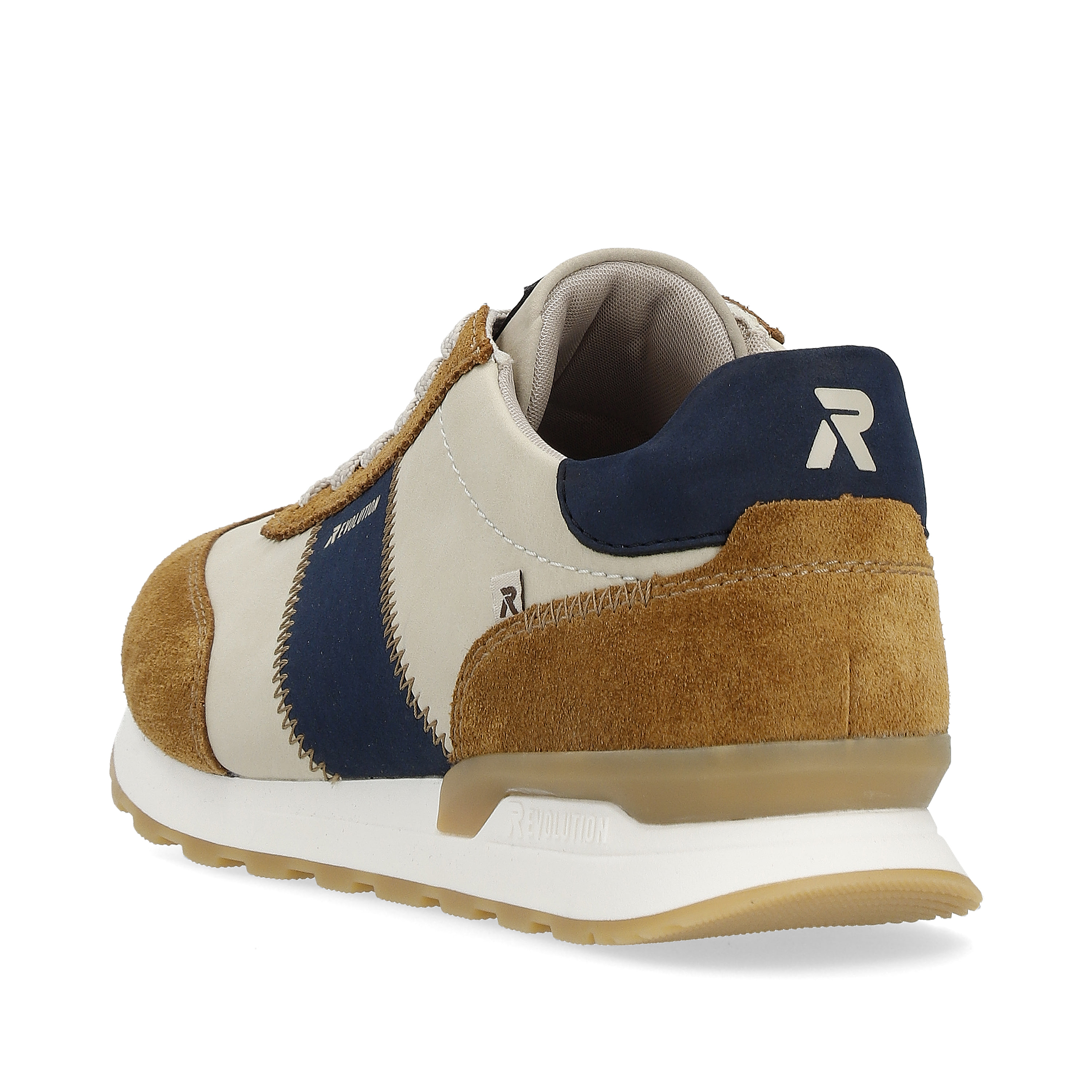 Rieker Herren Sneaker Low clay-beige nougat-brown