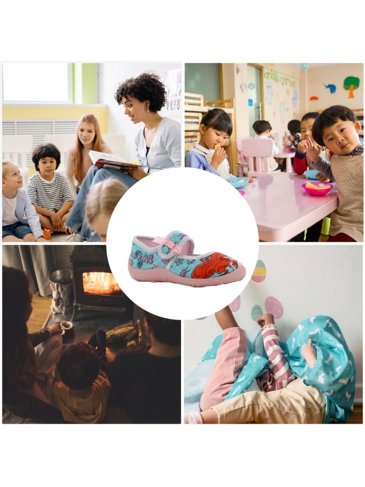 Disney Princess Hausschuhe mit The Little Mermaid Motiv, in  Blau, Ballerina design günstig kaufen
