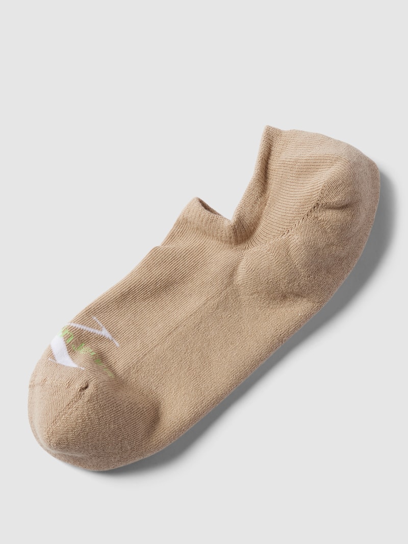 High Cut Füßlinge mit Label-Detail Modell 'FOOTIE' in sand