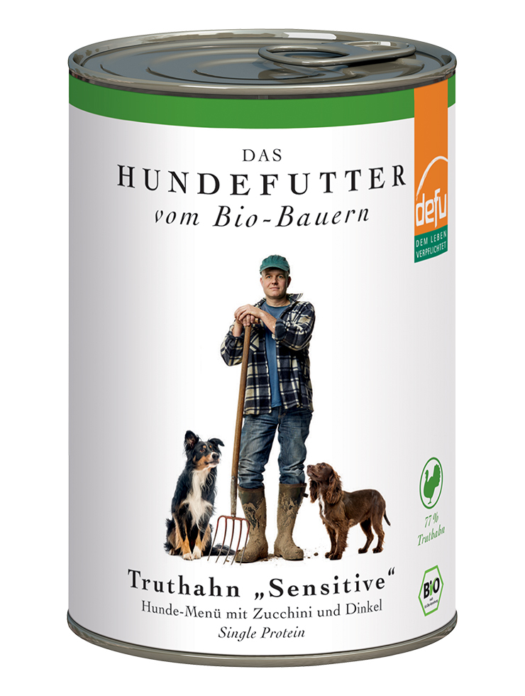 Defu Hundenassfutter Defu Hunde-Menü sensitiv 12x410g Truthahn
