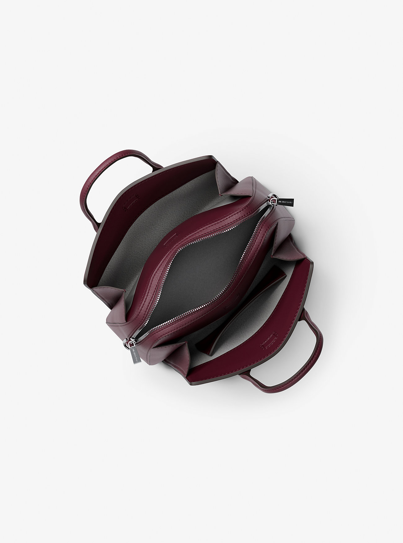 Laila Small Leather Satchel - OXBLOOD
