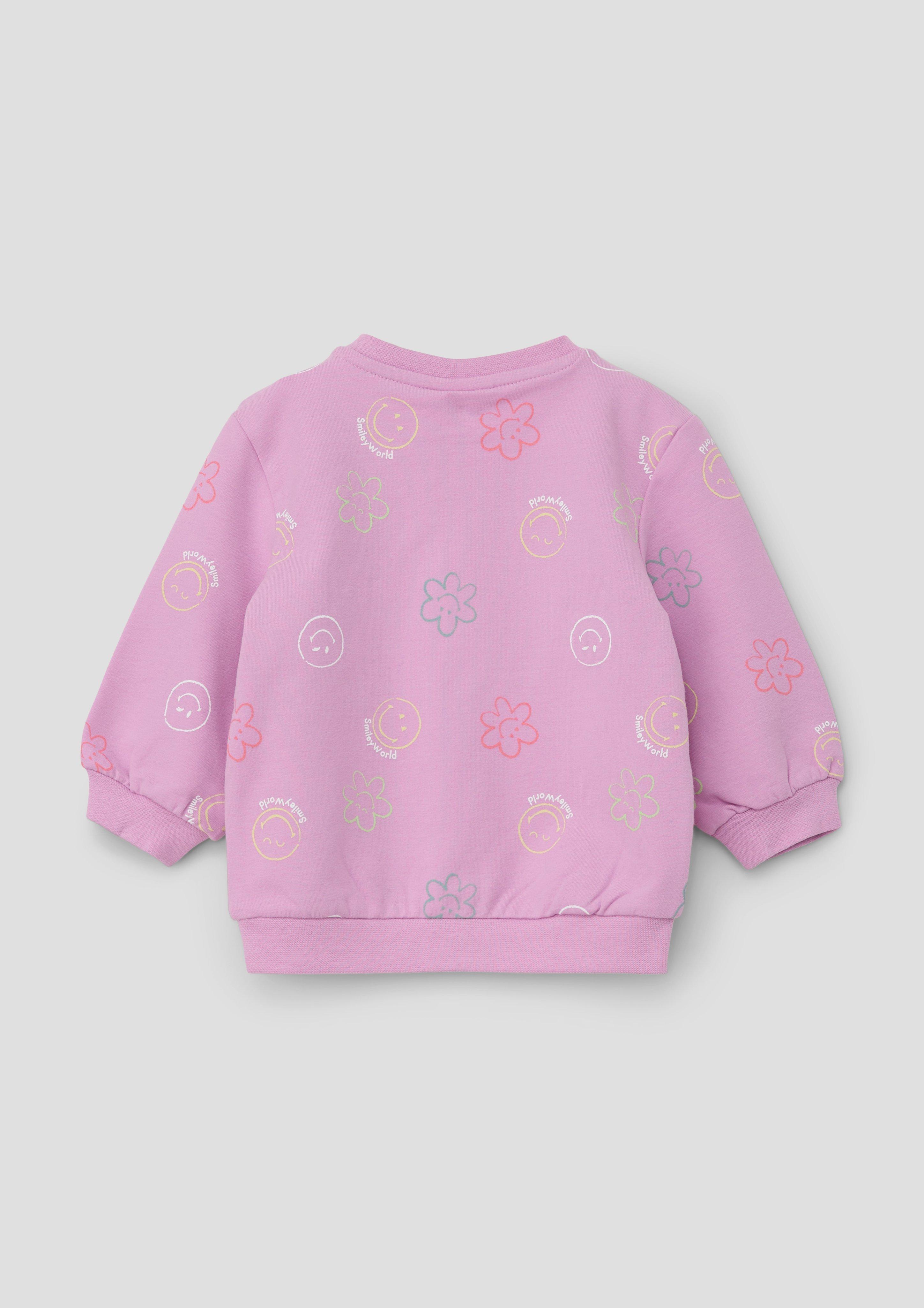 Sweatshirt mit All-over-Smiley-Print  2142896-44A0