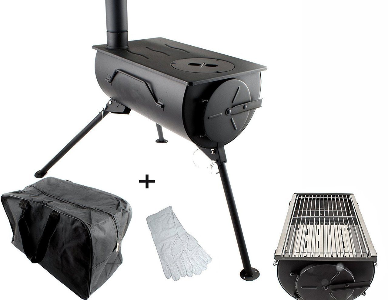 NJ The right choice Feuerstelle WMCP03, (Camping Holzofen Zeltheizung Terrassenofen Gartenkamin), Camping Holzofen Zeltheizung Terrassenofen Kaminofen Heizung Grill
