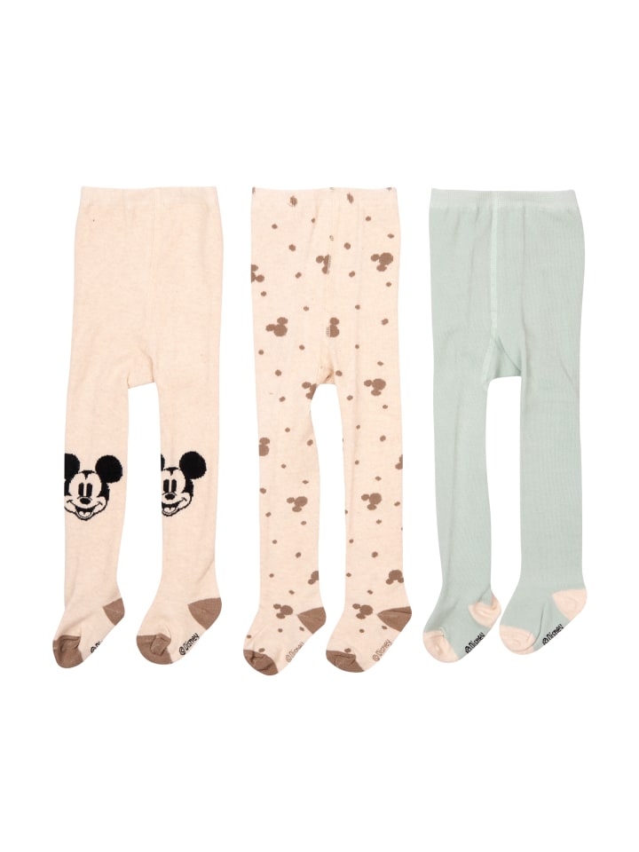 Disney 3er Pack Disney Mickey Mouse Baby Strumpfhose Babystrumpfhose in Mehrfarbig günstig kaufen