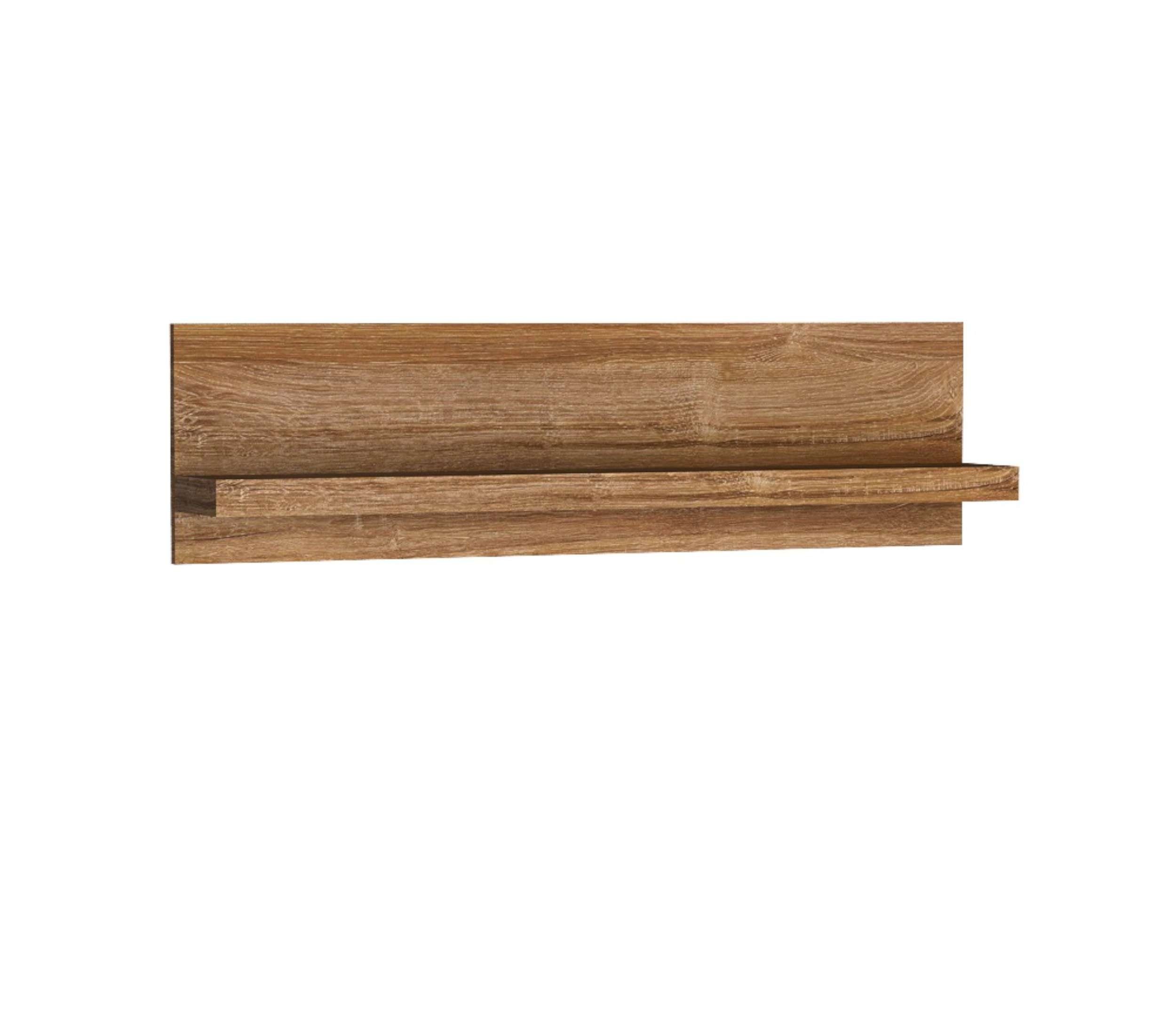 Stylefy Wohnwand Parisel Stirling Eiche Weiß Hochglanz, (Set (5-St), Wohnmöbel), 5-teilig, mit Push-to-Open, variabel stellbar, Modern Design
