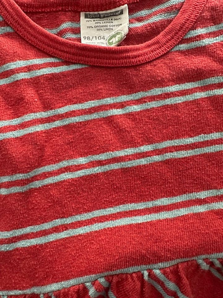 loud   proud Kleid in Rot/ Hellblau günstig kaufen 98/104