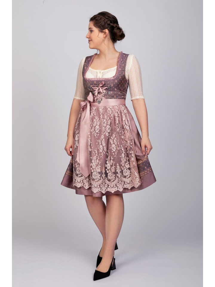 Edelnice Mini Dirndl 2-teilig Madeleine in rose günstig kaufen