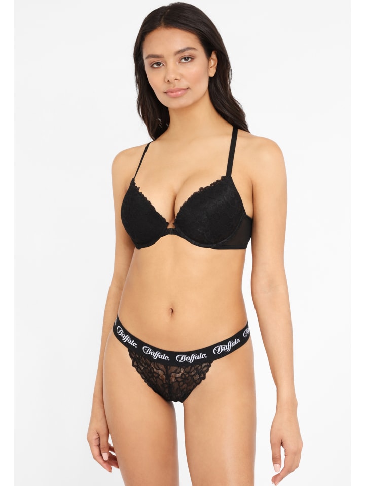 Buffalo Push-up-BH in schwarz günstig kaufen