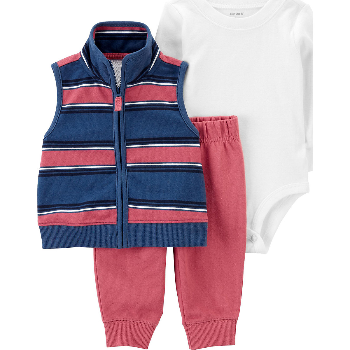 Baby Set Weste + Sweatshirt + Leggings für Jungen