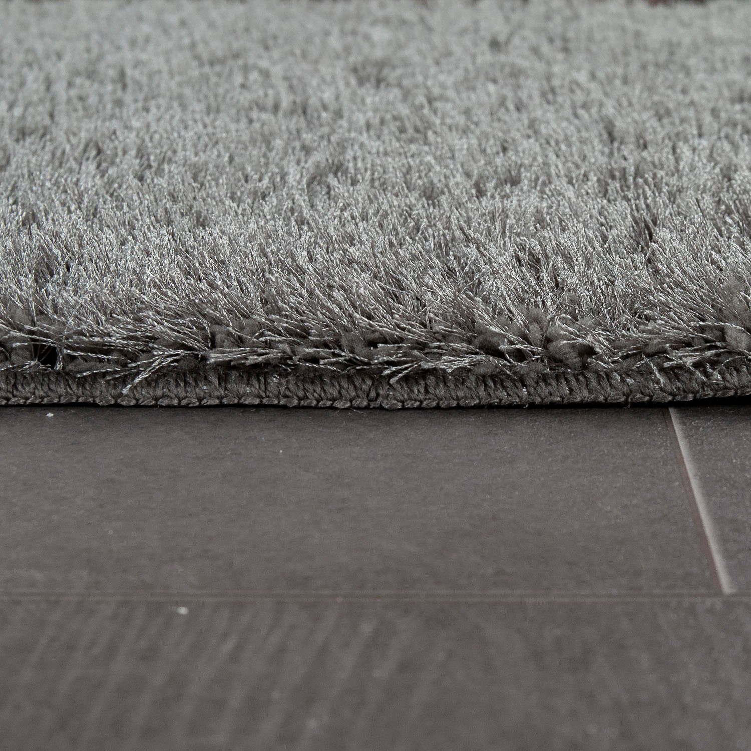 Badematte Sierra 815 Paco Home, Höhe 29 mm, rutschhemmend beschichtet, fußbodenheizungsgeeignet, Polyester, rund, Badteppich, Uni Farben, besonders weich und flauschig