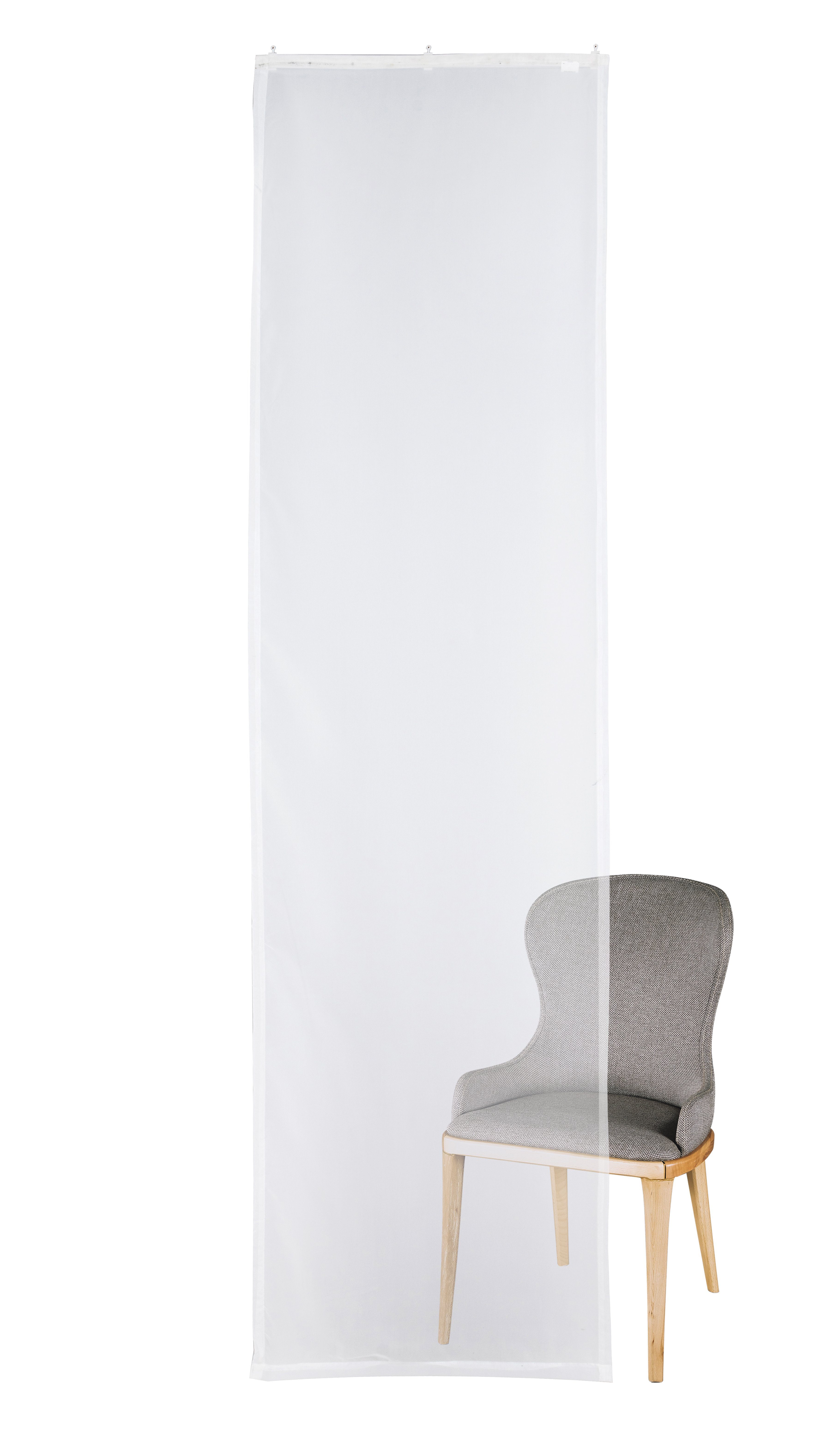 Schiebegardine Flächenvorhang Transparent / 60x245cm, Brilliant