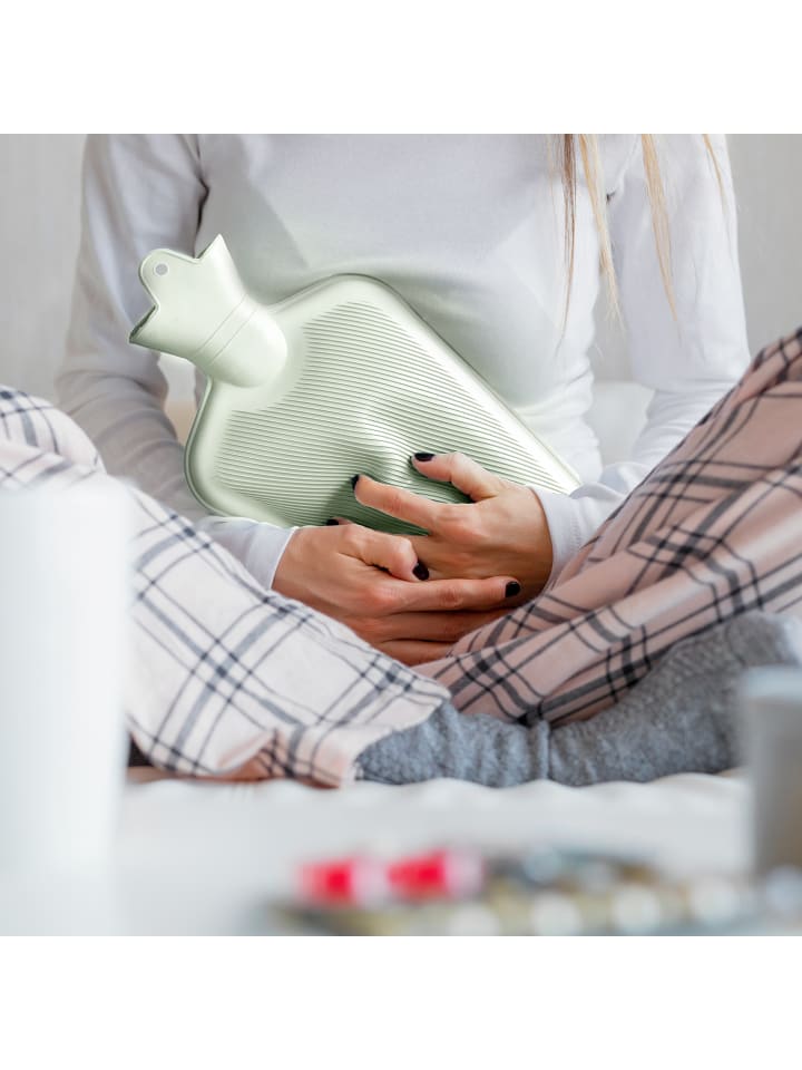 relaxdays Wärmflasche in Pastellgrün - 2 Liter günstig kaufen onesize
