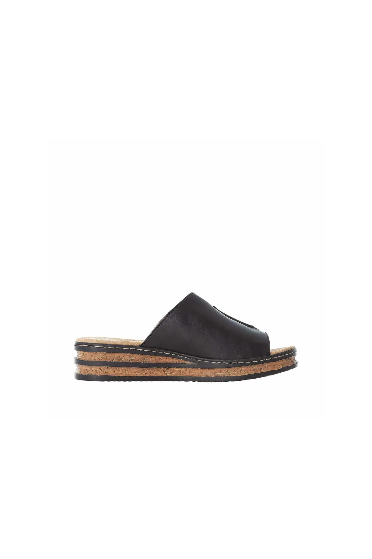 Rieker  Sandalette - Schwarz - Flacher Absatz