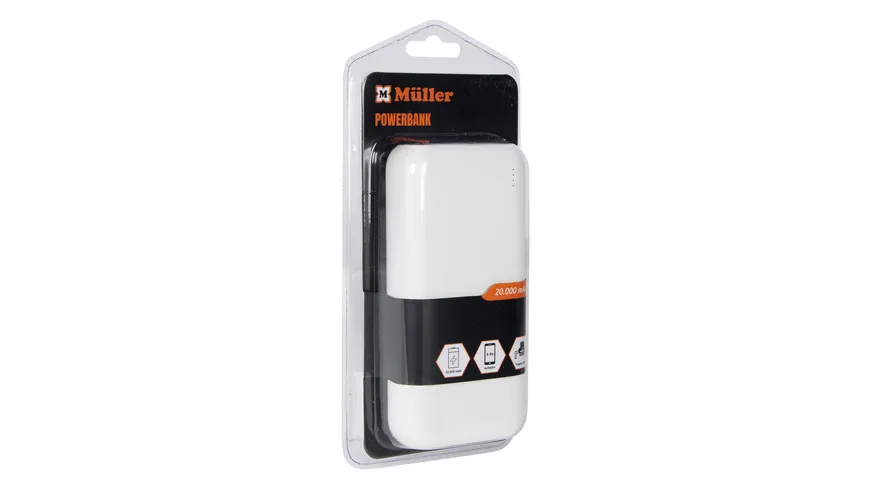 Powerbank, 20.000 MAH Weiss