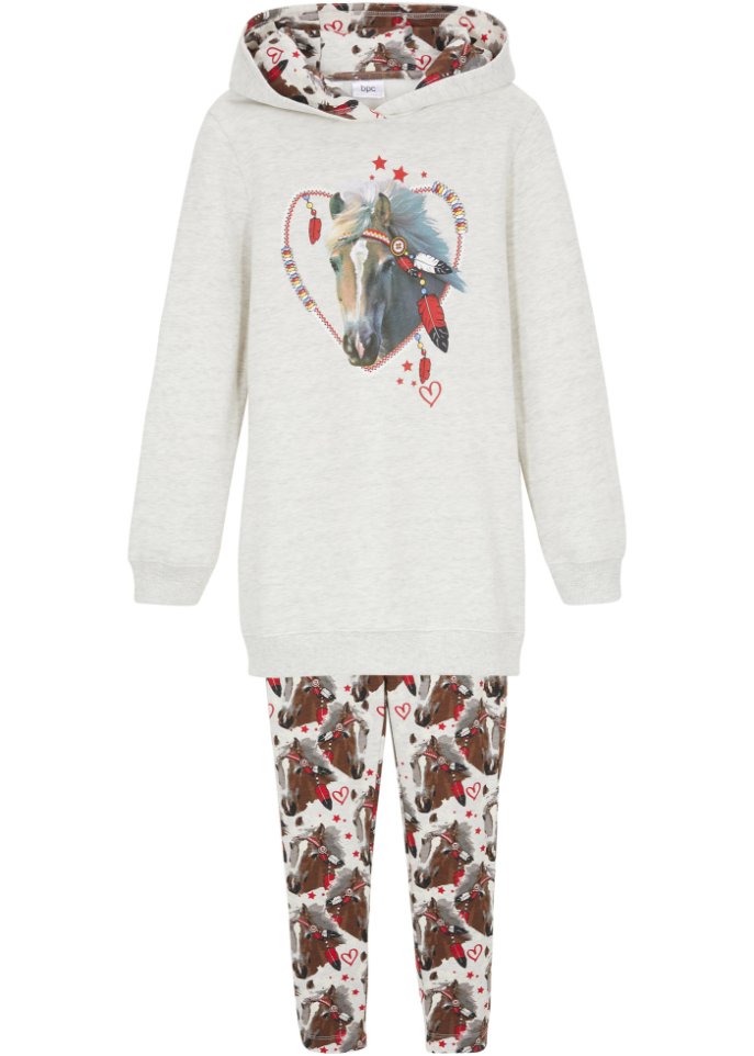 Mädchen Sweatshirt und Leggings (2-tlg.Set) Bio-Baumwolle