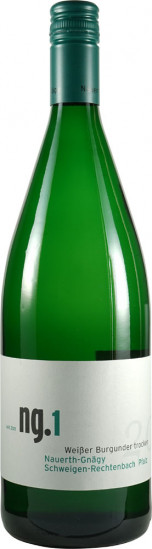 2022 ng.1 Weisser Burgunder trocken Bio 1,0 L - Weingut Nauerth-Gnägy