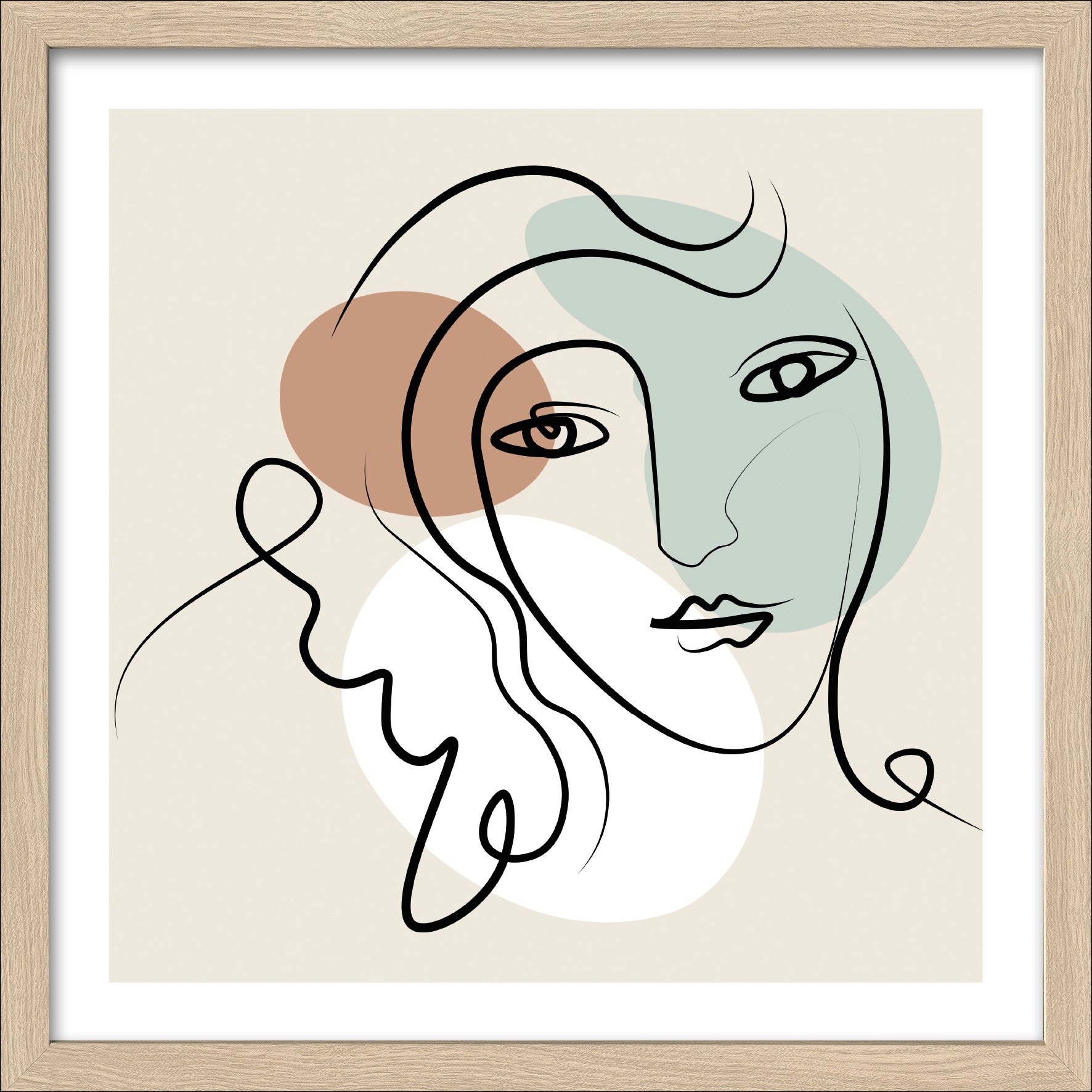 Pro ArtKunstdruck gerahmt 32,5x32,5cm