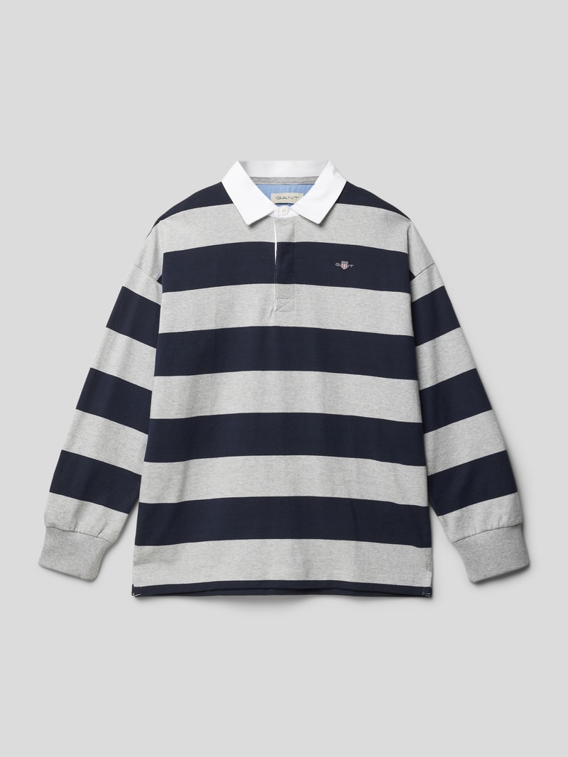 Longsleeve mit Streifenmuster in blau