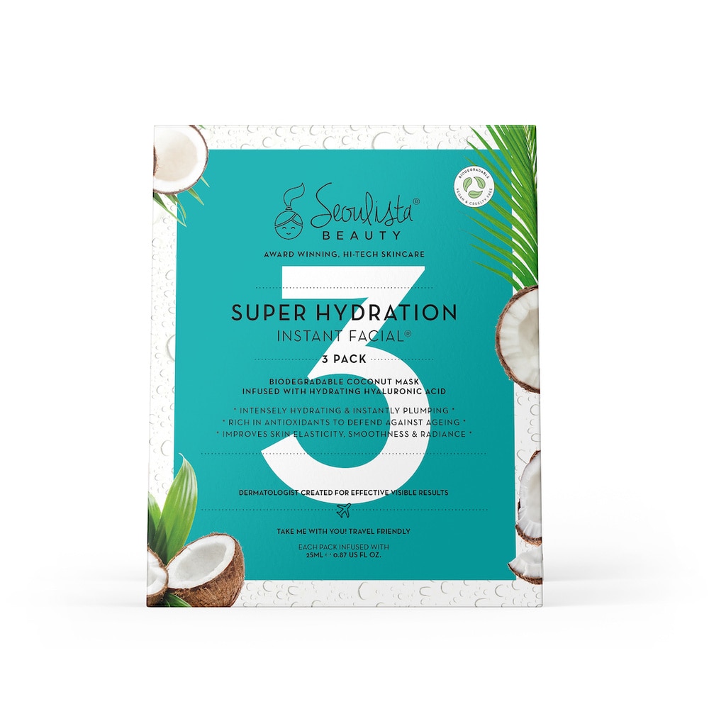 seoulista beauty Seoulista Beauty Super Hydration Instant Facial - Multi Pack 3's Masque visage