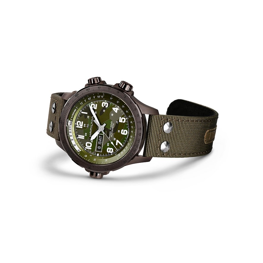Hamilton Chronograph Khaki Aviation X-Wind Day Date Auto