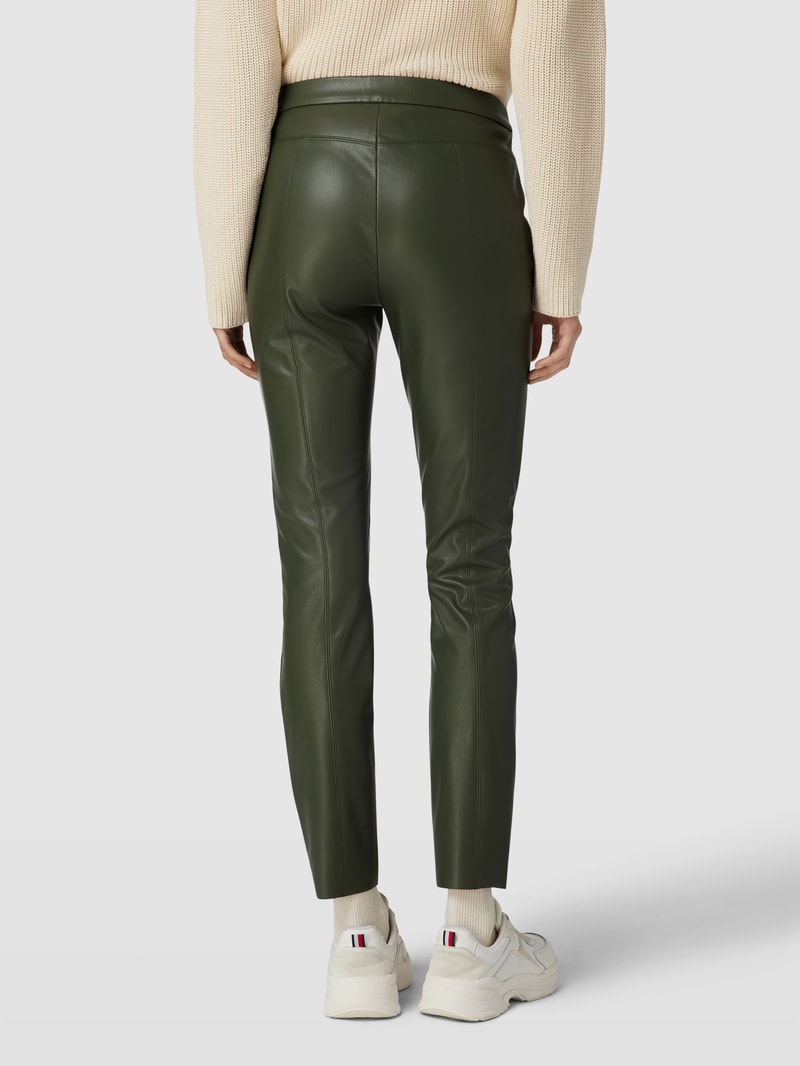 Leggings im unifarbenen Design Modell 'RESA' in olivgrün