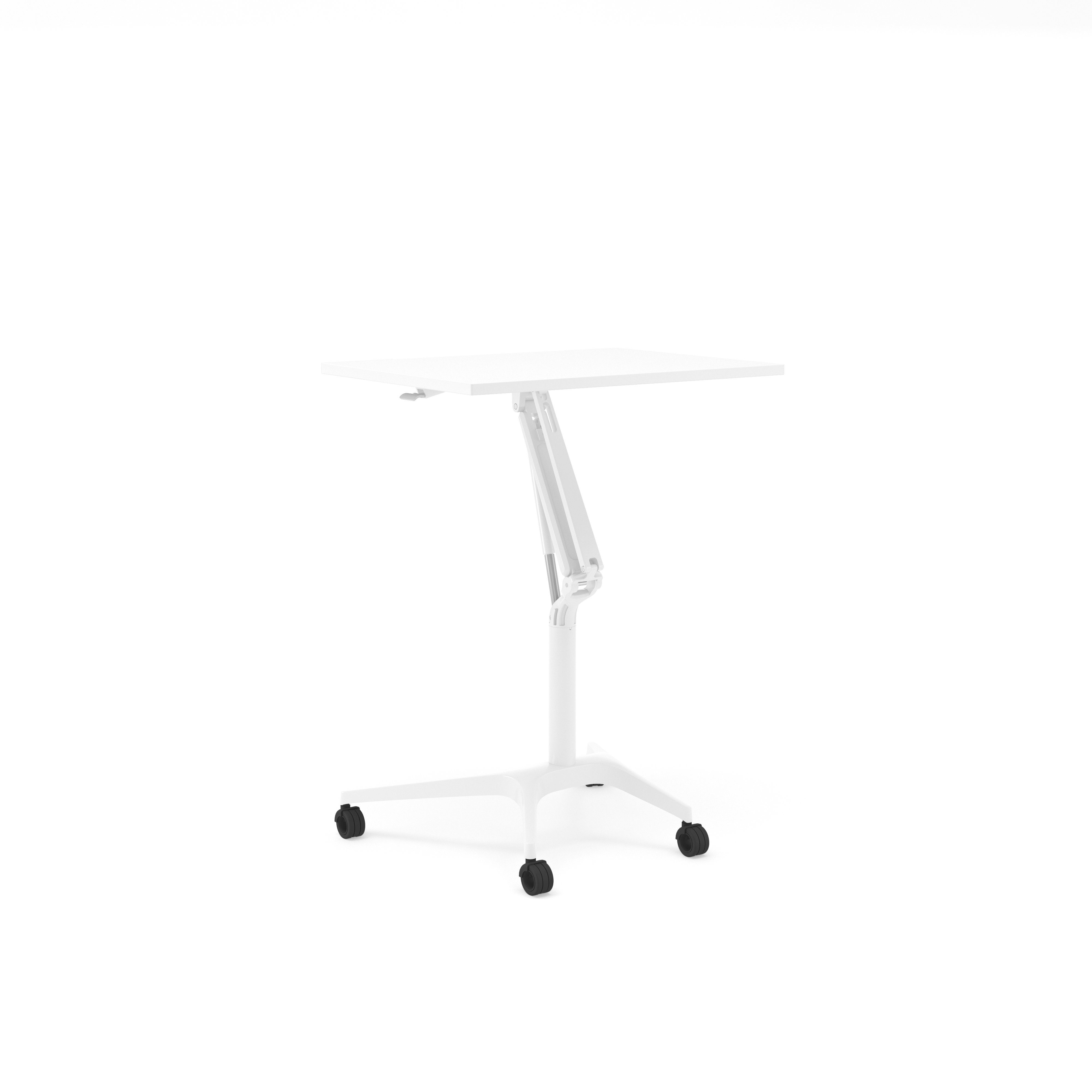 Actiforce Stehtisch BringAlong Gasfedertisch FLEXI (höhenverstellbar durch Gasfeder, ergonomischer & flexibler Schreibtisch), Tischplatte: 80*67 cm