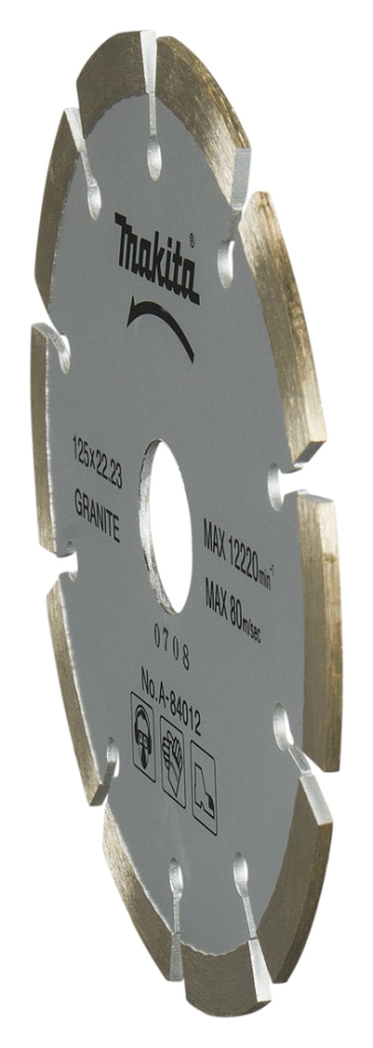 Makita Zubehör A-84012 Diamanttrennscheibensegment 125 x 22,23 x 2,0 mm
