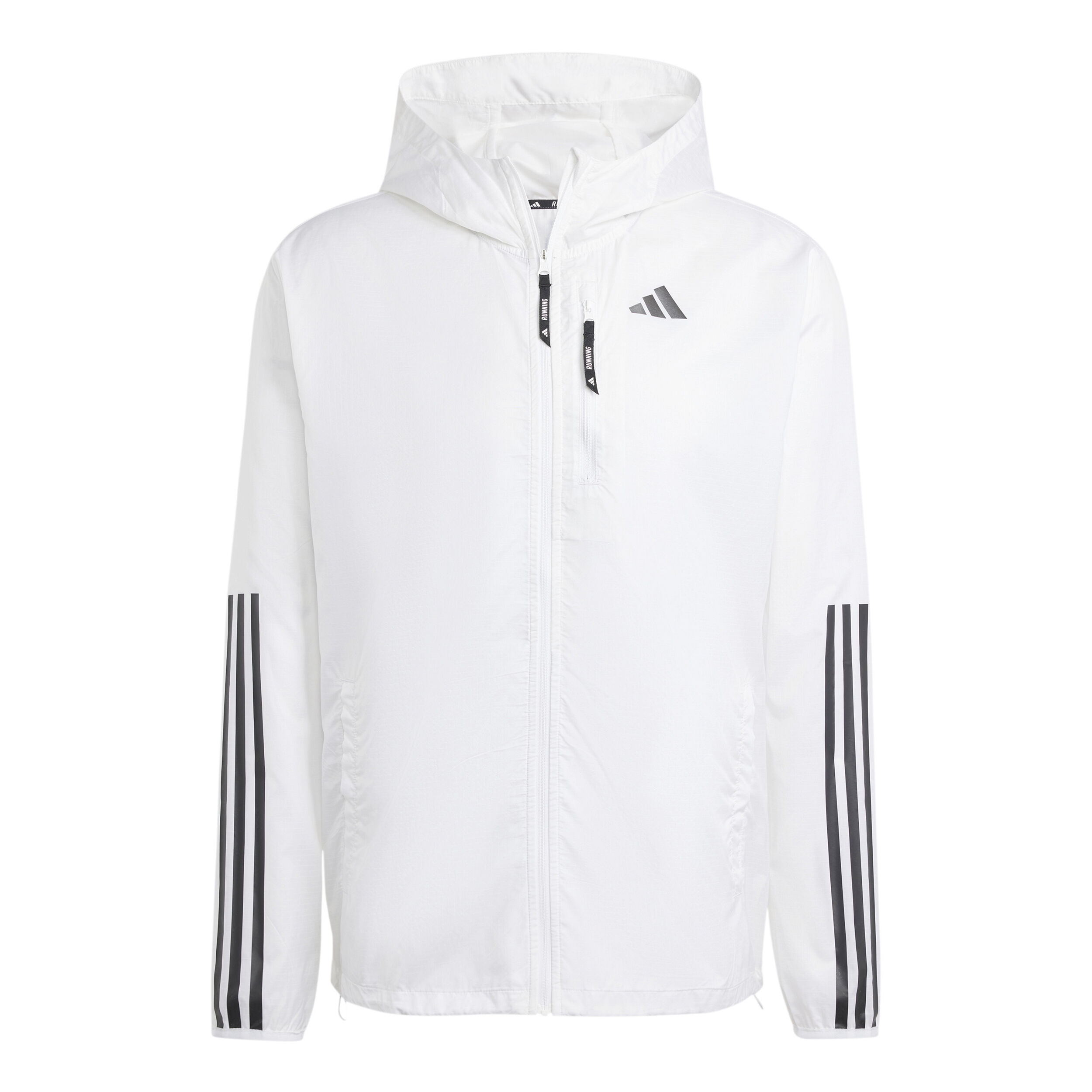 Own The Run E 3S Laufjacke Herren - Weiß, Transparent