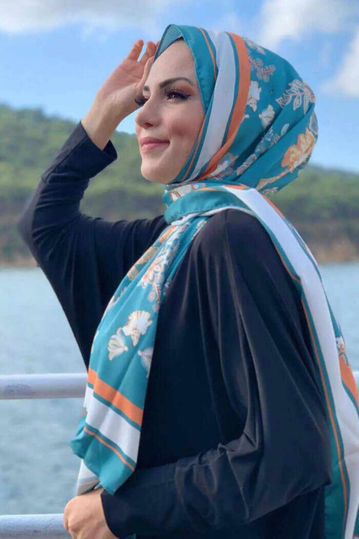 Bym Fashion  2037 Ethno-Schal Mint