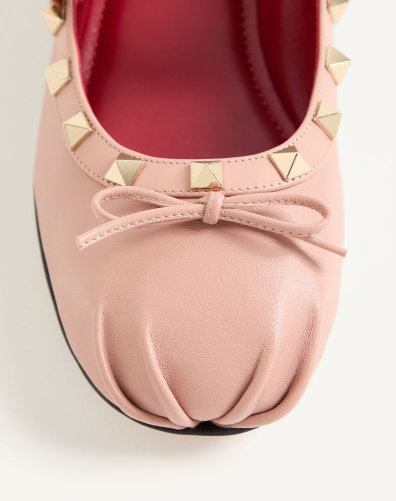 Mary-Jane Rockstud Ballerina i nappalæder 05mm