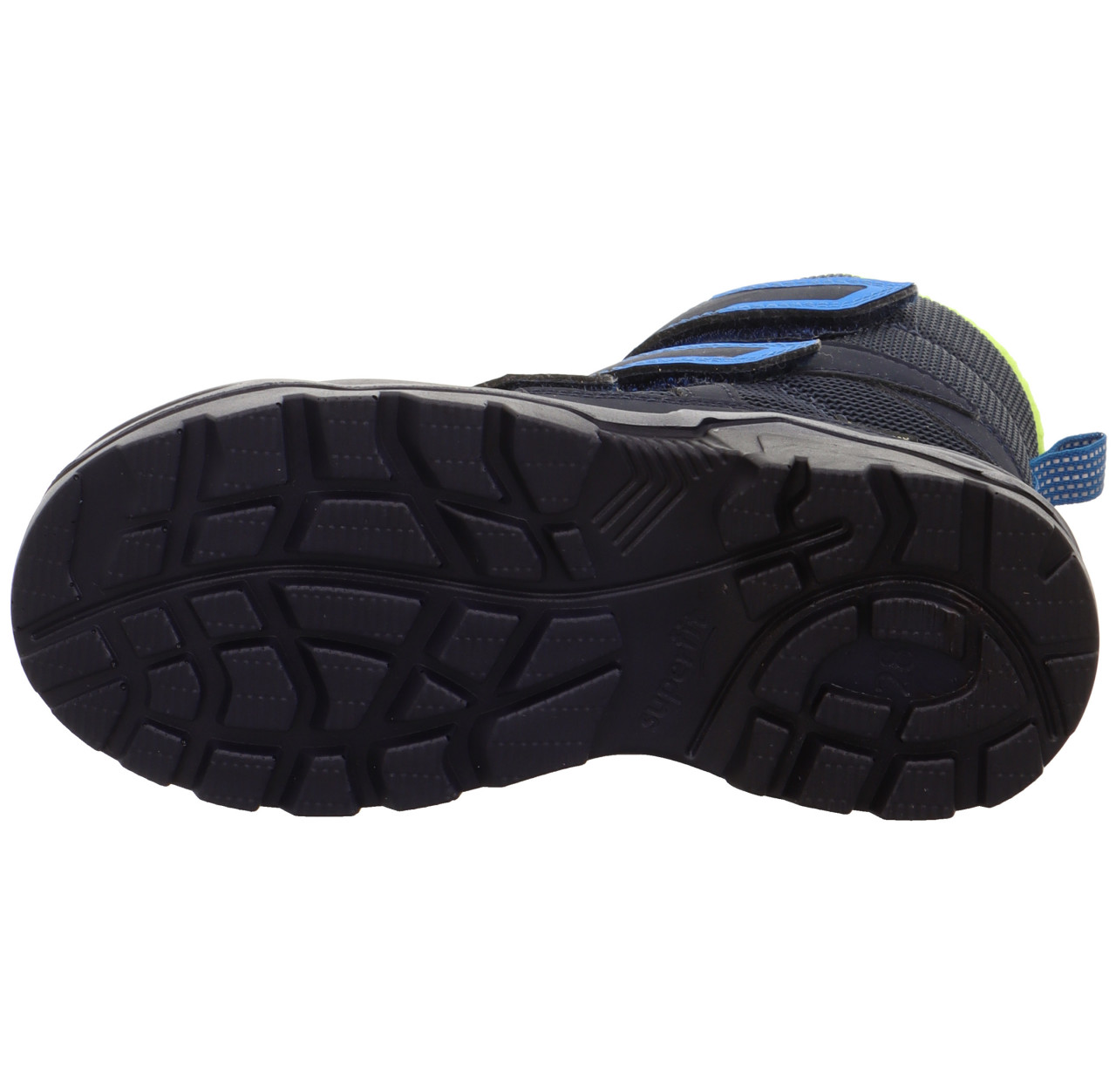 SNOW MAX - Blau/Gelb Stiefel mit Klettverschluss
