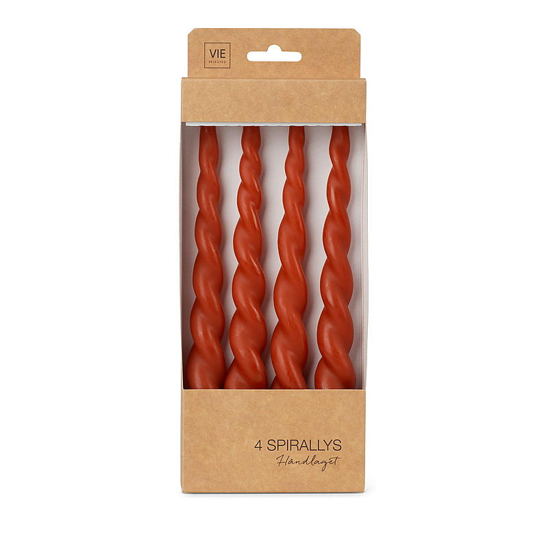 Vie Selected Spirallys 4-pk 24 cm rust