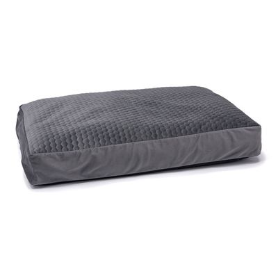 Liegekissen Karlie Velvet, dunkelgrau