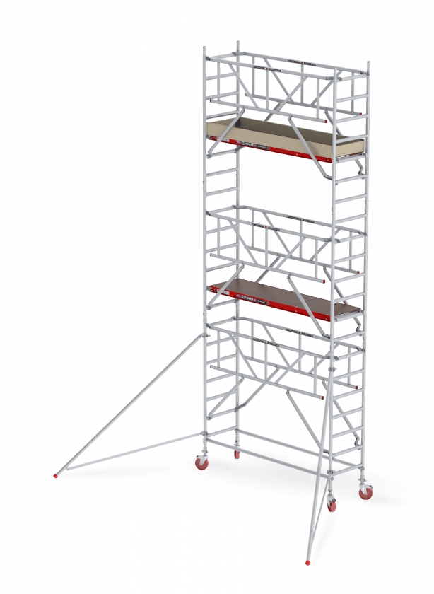 Torre Altrex T410010 RS 41-S, altura de trabajo de 6,2 m, madera, 1,85 Safe-Quick