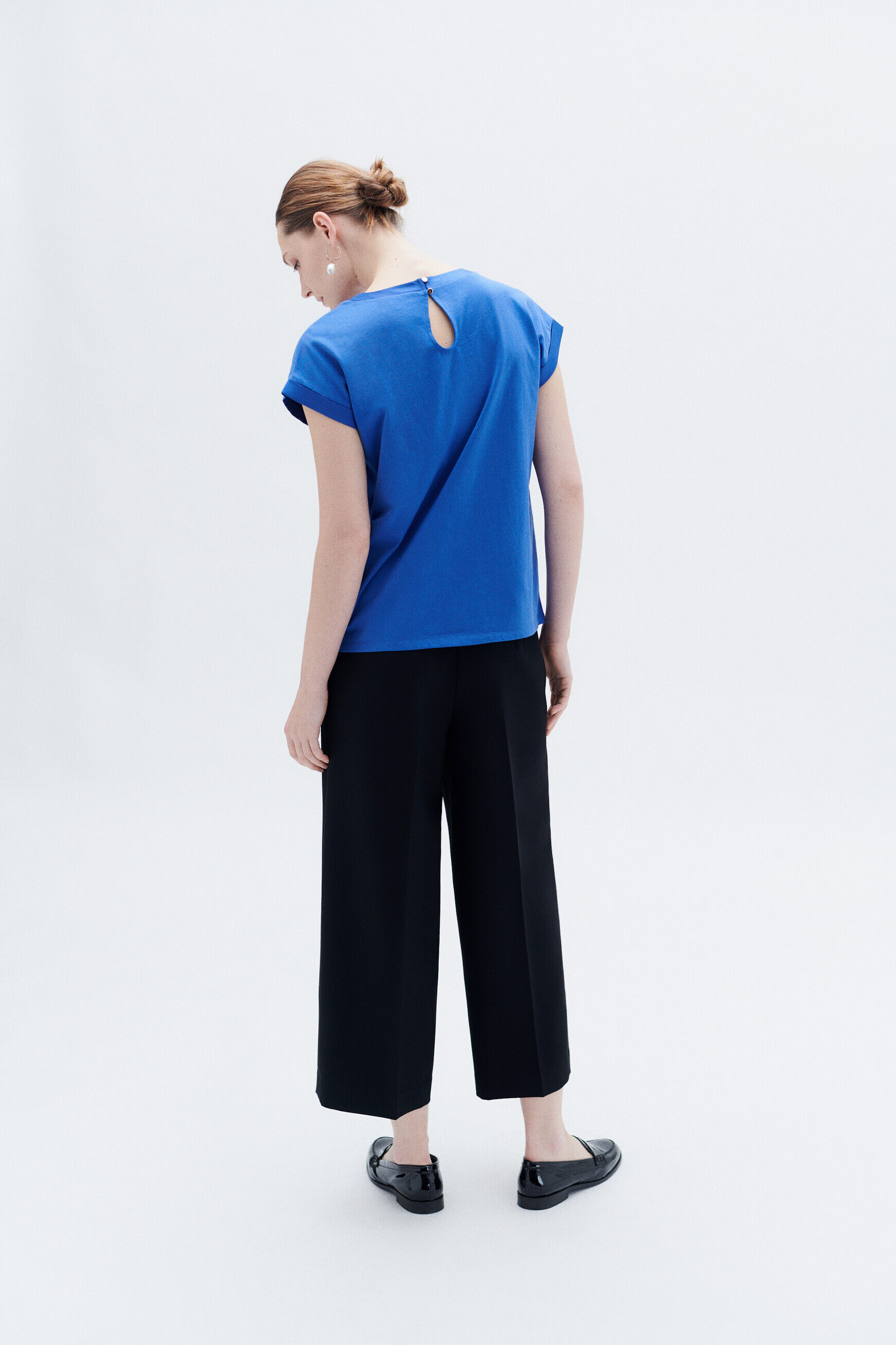T-shirt tokie bleu electrique femme