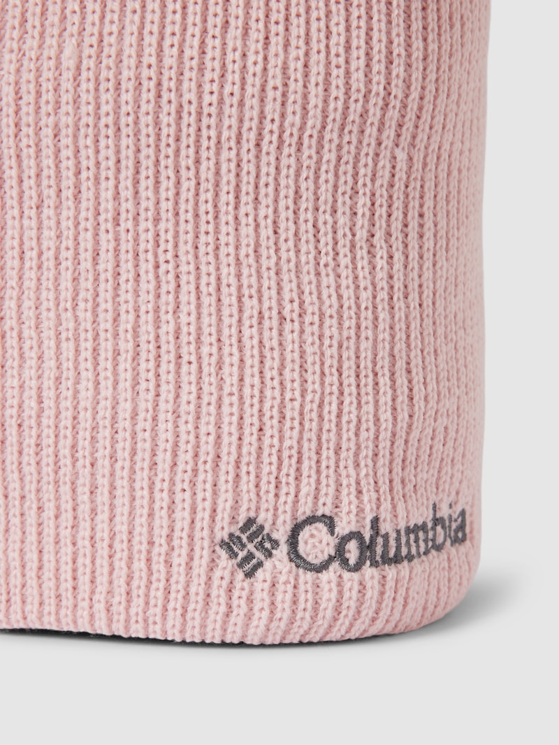 Beanie mit Label-Stitching Modell 'WHIRLIBIRD' in rosa