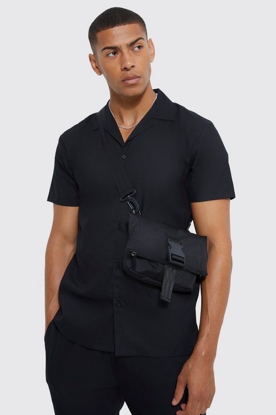 Kurzärmliges Stretch-Hemd & Slim-Fit Hose