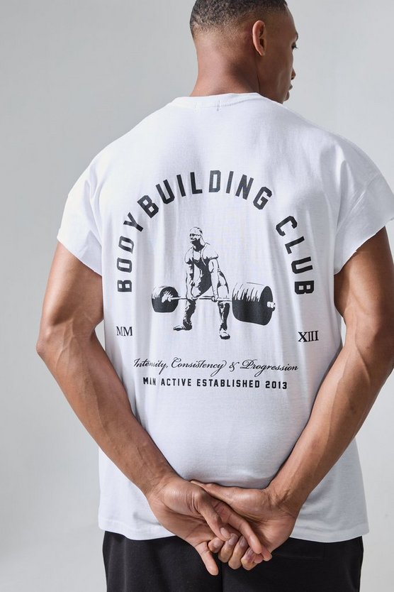 Man Active Oversize Bodybuilding T-Shirt