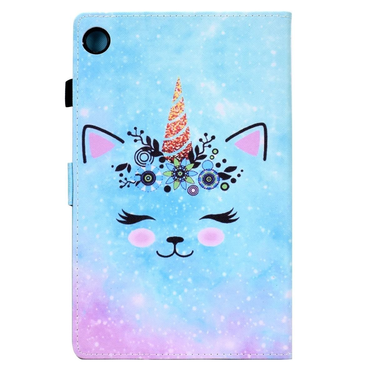 Wigento Tablet-Hülle Für Samsung Galaxy Tab A8 2021 X205 X200 Design Motiv 4 Kunstleder Hülle Cover Tablet Tasche Case Neu