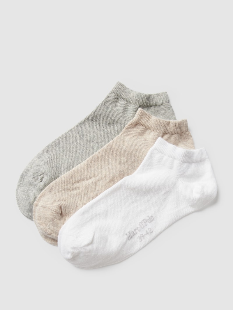 Socken mit gerippten Bündchen im 3er-Pack Modell 'Chris' in beige